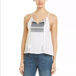 BB Dakota Top Brynlee Embroidered White S